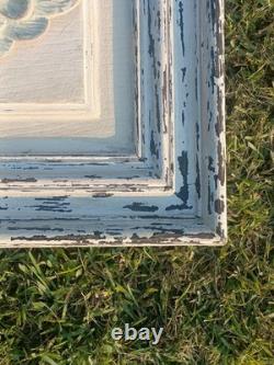 Sculpture Panneau de bois sculpté ancien Ange Ancien, Yeux en Sulfure. (2)