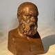 Sculpture Socrate Grecque Ancienne En Bronze Artisanale, Statue Art
