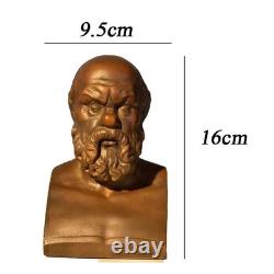 Sculpture Socrate grecque ancienne en bronze artisanale, statue art