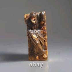 Sculpture Statue Ancienne Religieuse En ceramique