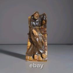 Sculpture Statue Ancienne Religieuse En ceramique