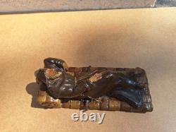 Sculpture Statue Ancienne Religieuse En ceramique