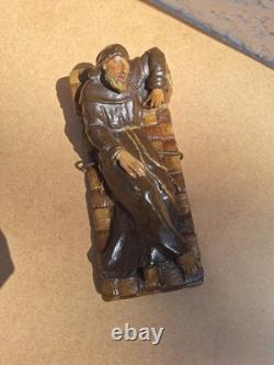 Sculpture Statue Ancienne Religieuse En ceramique