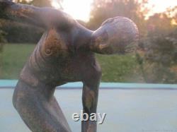 Sculpture Statuette Ancienne Disquebole Bronze Sculpture Statuette Ancienne Disquebole Bronze
