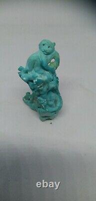 Sculpture Turquoise Ancienne