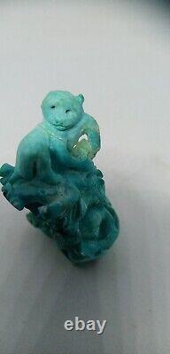 Sculpture Turquoise Ancienne