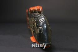 Sculpture africaine art tribal statue bois masque ancien Bozo Fish-G2537