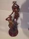 Sculpture Ancienne La Gloire Couronnant Le Travail Par Ch. Ruchot Vers 1900