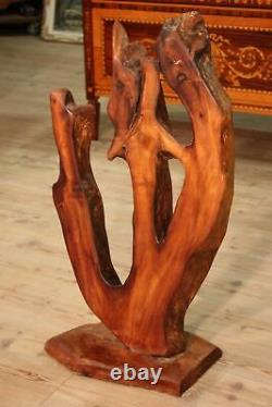 Sculpture bois meuble statue racine vintage meubles style ancien 900 antiquité