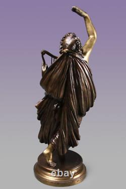 Sculpture bronze ancien par James PRADIER Musique ou Poésie légère