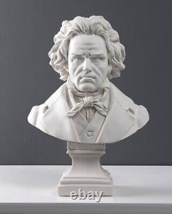 Sculpture buste de Beethoven Statue de musicien Statue ancienne 28 cm /