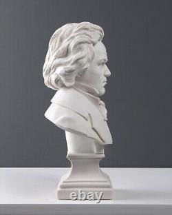 Sculpture buste de Beethoven Statue de musicien Statue ancienne 28 cm /