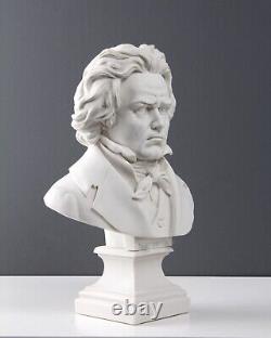 Sculpture buste de Beethoven Statue de musicien Statue ancienne 28 cm /