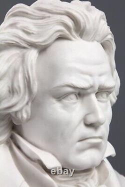 Sculpture buste de Beethoven Statue de musicien Statue ancienne 28 cm /