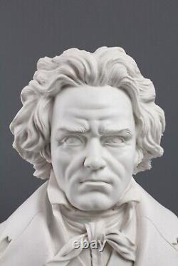 Sculpture buste de Beethoven Statue de musicien Statue ancienne 28 cm /