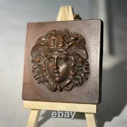 Sculpture de Méduse en bronze sculpté à la main, statue d'art grec ancien