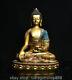 Sculpture De Statue De Bouddha Sakyamuni Tathagata En Cuivre Ancien De 12,2