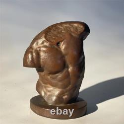 Sculpture de torse grecque romaine ancienne en bronze fait main, statue