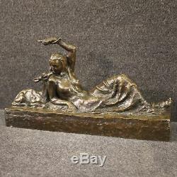 Sculpture en bronze statue style ancien nu de femme 900 art