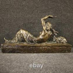 Sculpture en bronze statue style ancien nu de femme 900 art 20ème siècle