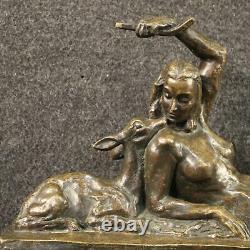 Sculpture en bronze statue style ancien nu de femme 900 art 20ème siècle