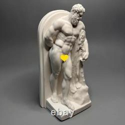Sculpture grecque ancienne Hercule artisanale, statue classique rétro