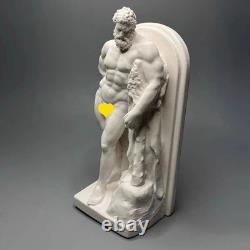 Sculpture grecque ancienne Hercule artisanale, statue classique rétro