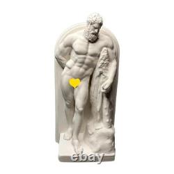 Sculpture grecque ancienne Hercule artisanale, statue classique rétro