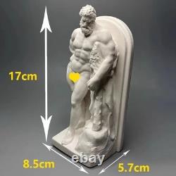 Sculpture grecque ancienne Hercule artisanale, statue classique rétro