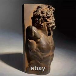 Sculpture grecque ancienne Zeus artisanale, décor de statue mythologique