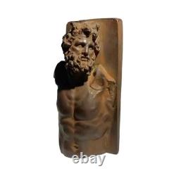 Sculpture grecque ancienne Zeus artisanale, décor de statue mythologique