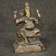 Sculpture Indienne Statue Bronze Divinité Meuble Objet Style Ancien Salon 900