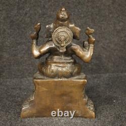 Sculpture indienne statue bronze divinité style ancien salon 900 meuble objet