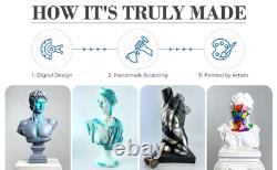 Sculpture pop art Zeus fait main, grande statue ancienne de mythologie