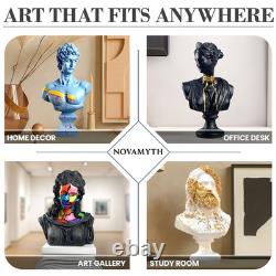 Sculpture pop art Zeus fait main, grande statue ancienne de mythologie