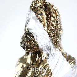 Sculpture pop art Zeus fait main, grande statue ancienne de mythologie