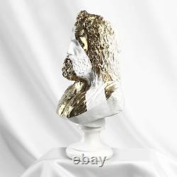 Sculpture pop art Zeus fait main, grande statue ancienne de mythologie