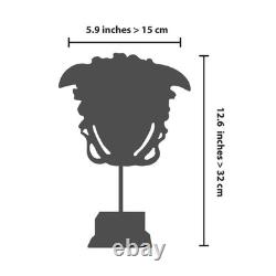 Sculpture pop art méduse pleurant à la main, statue grecque ancienne moderne