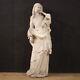 Sculpture Religieuse Vierge Avec L'enfant Plâtre Style Ancien 20ème Siècle 900