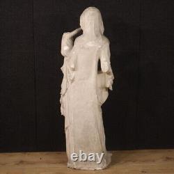 Sculpture religieuse Vierge avec l'enfant plâtre style ancien 20ème siècle 900
