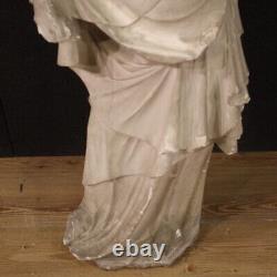 Sculpture religieuse Vierge avec l'enfant plâtre style ancien 20ème siècle 900