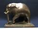 Sculpture Statue En Bronze éléphant Indien L9 Pouces 3 Kg, Ancienne Japonaise
