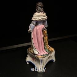 Sculpture statue encrier Porte Plume ancien en porcelaine de Paris XIX Éme