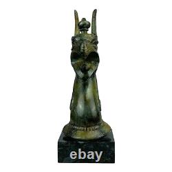 Sculpture statue mythologie grecque ancienne en bronze véritable créature aig