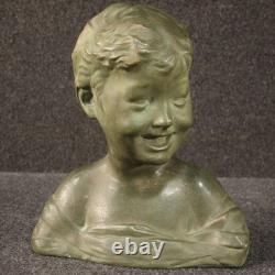 Sculpture terre cuite buste d'enfant art style ancien objet 20ème siècle statue