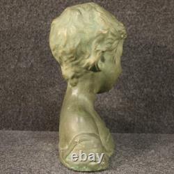 Sculpture terre cuite buste d'enfant art style ancien objet 20ème siècle statue