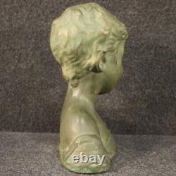 Sculpture terre cuite buste d'enfant art style ancien statue objet 20ème siècle