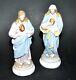 Sculptures Religieuses Anciennes En Biscuit Sacre Coeur Christ Et Vierge Marie