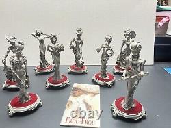 Série De 8 Figurines Anciennes Collection Frou-frou Étains Du Prince 15cm Statue