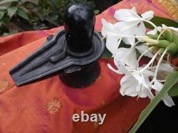 Shiva Statue Ancienne Marbre Noir Sculpture Shivalingam Inde Dieu Hindou Asie